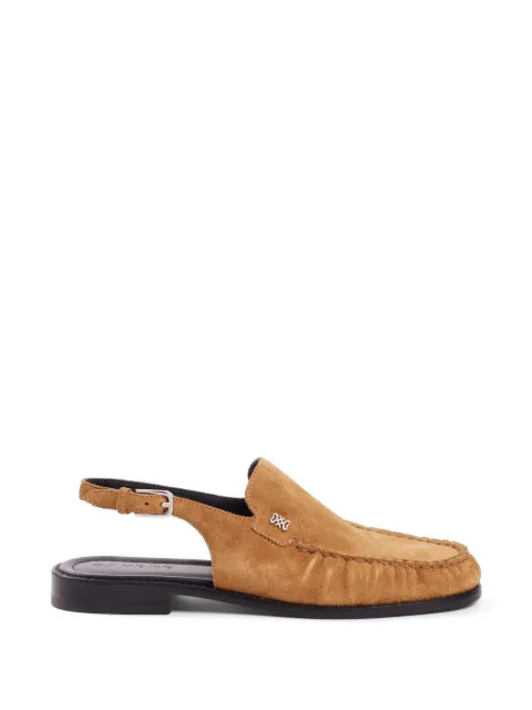 SANDRO buckle suede loafers