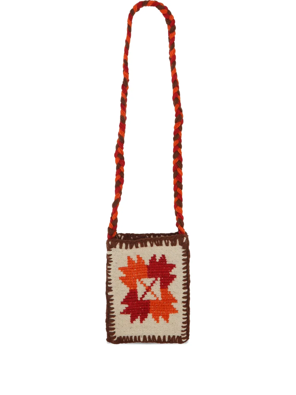 Chamula embroidered messenger bag | neutro | Image 1