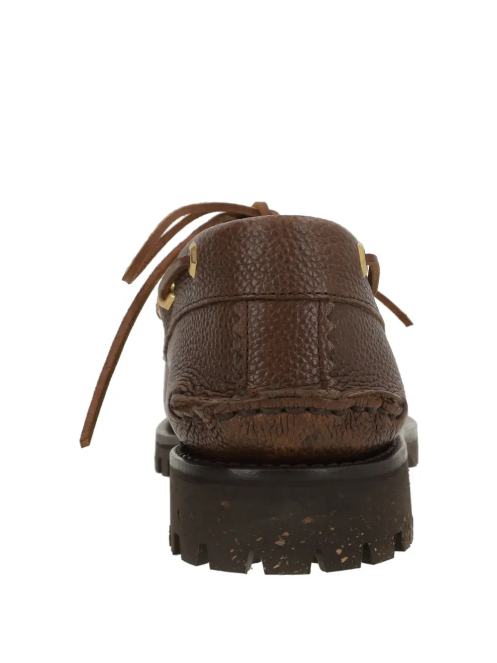 Leather Lace-Up Loafers