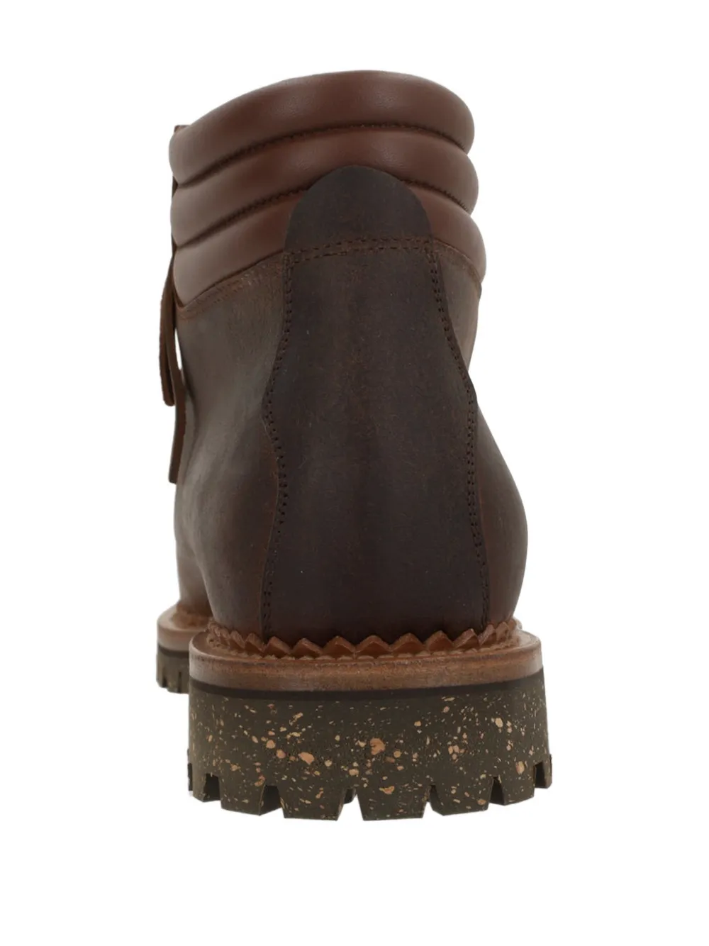 Yuketen Leren veterlaarzen Bruin