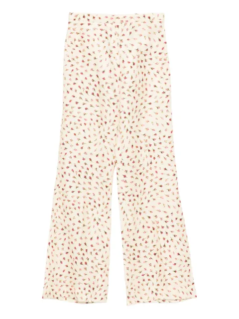 SANDRO pantalones palazzo con estampado floral