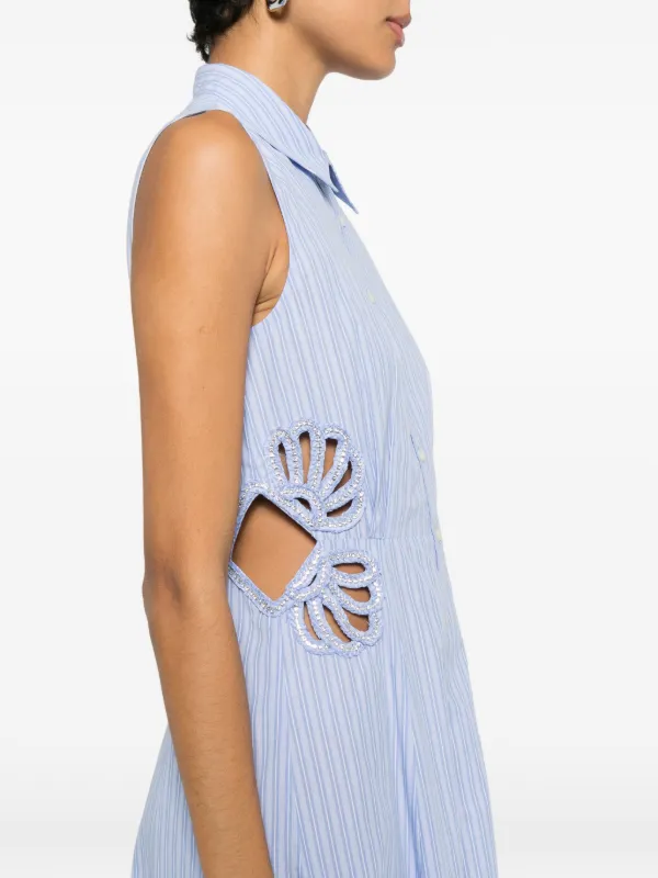 sandro striped knit midi dress sandro striped knit midi dress SANDRO striped midi dress