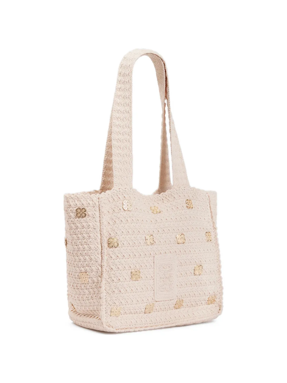 SANDRO Mini-tas met applicatie Beige