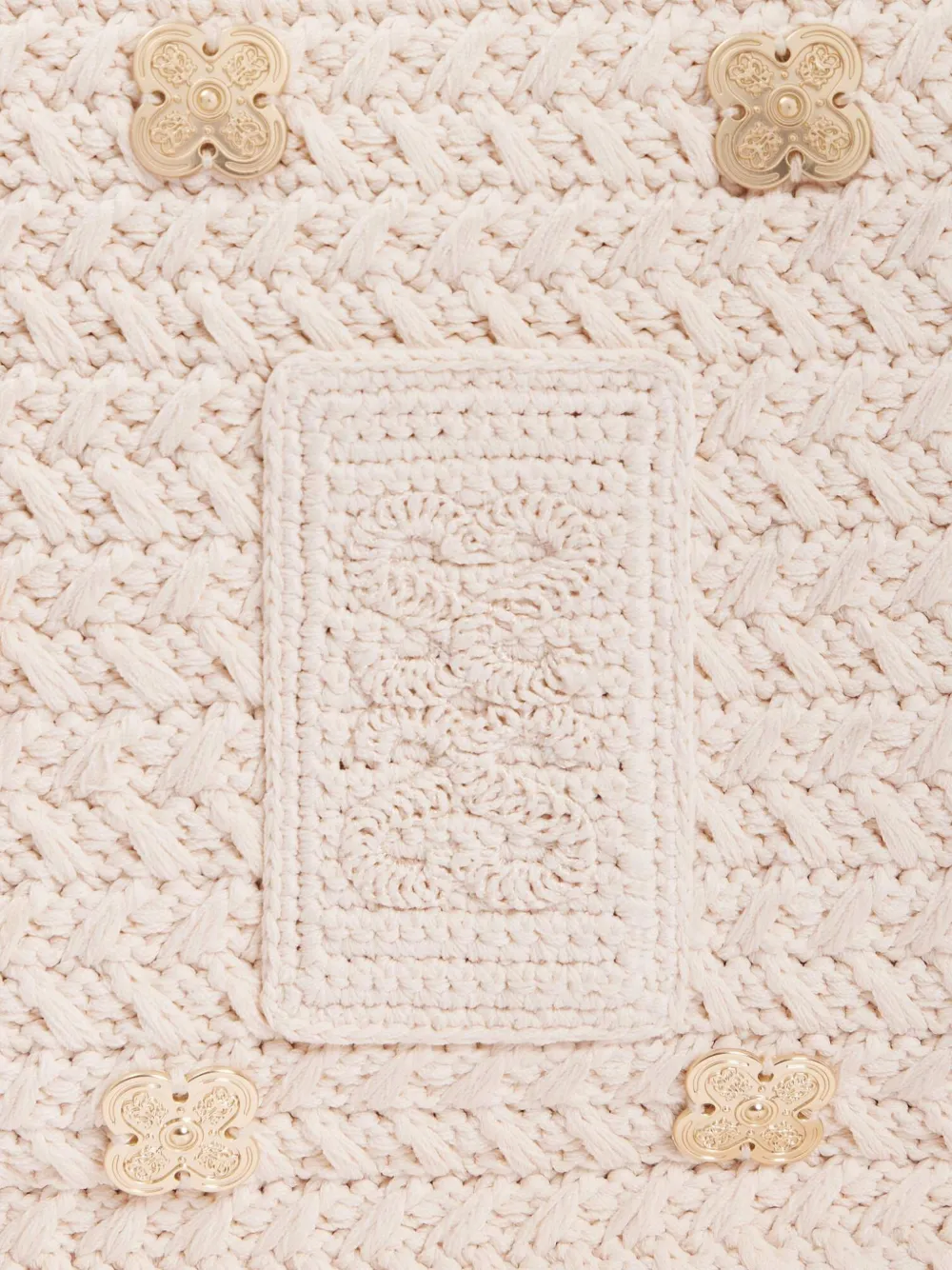 SANDRO Mini-tas met applicatie Beige