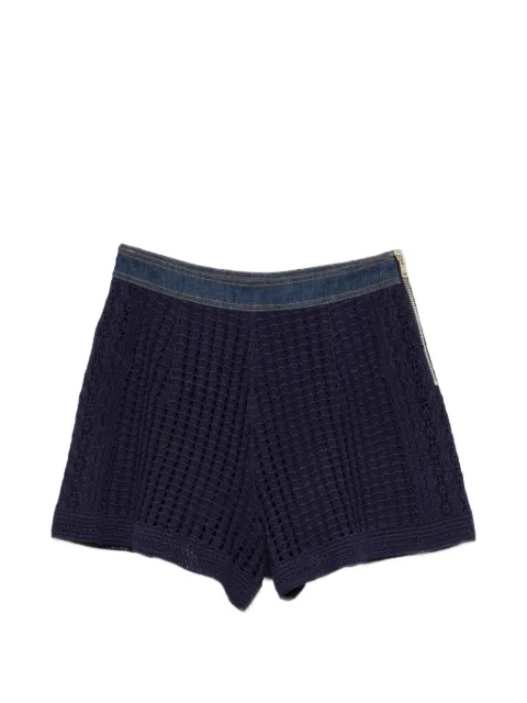 SANDRO shorts con ribete tejido