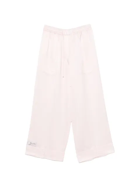 SANDRO drawstring palazzo pants