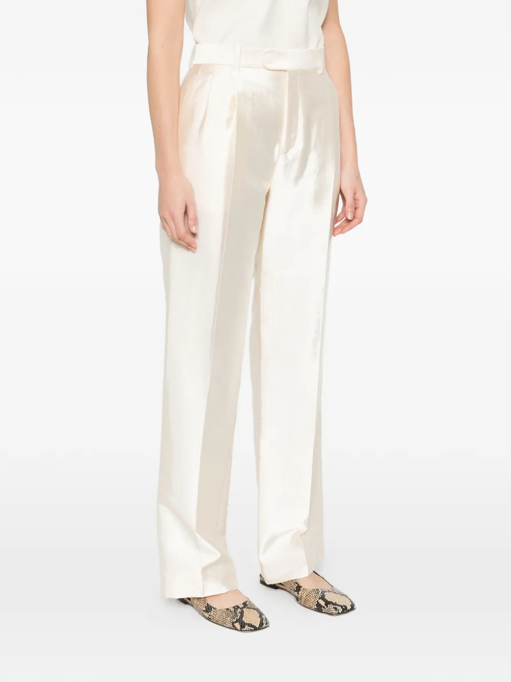  Sandro Straight Trousers - Neutrals 