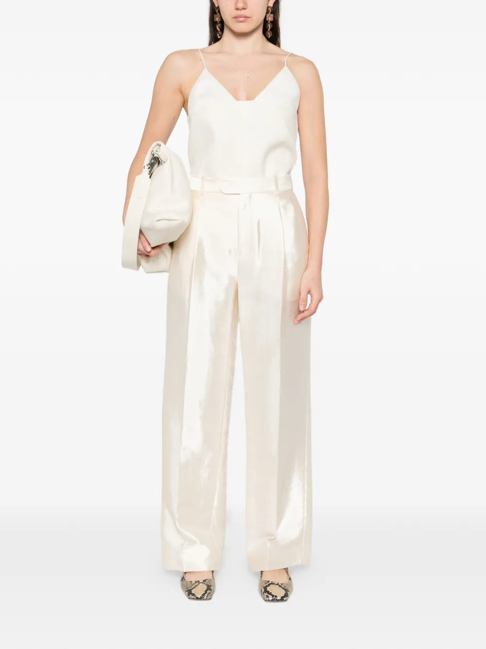  Sandro Straight Trousers - Neutrals 