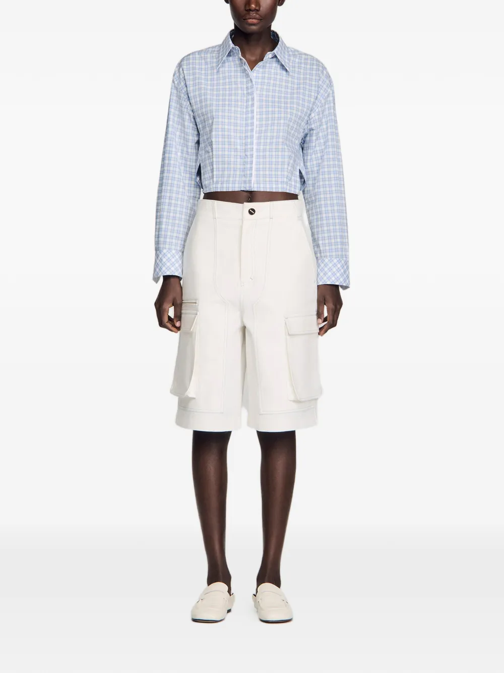 SANDRO Cargo shorts Wit