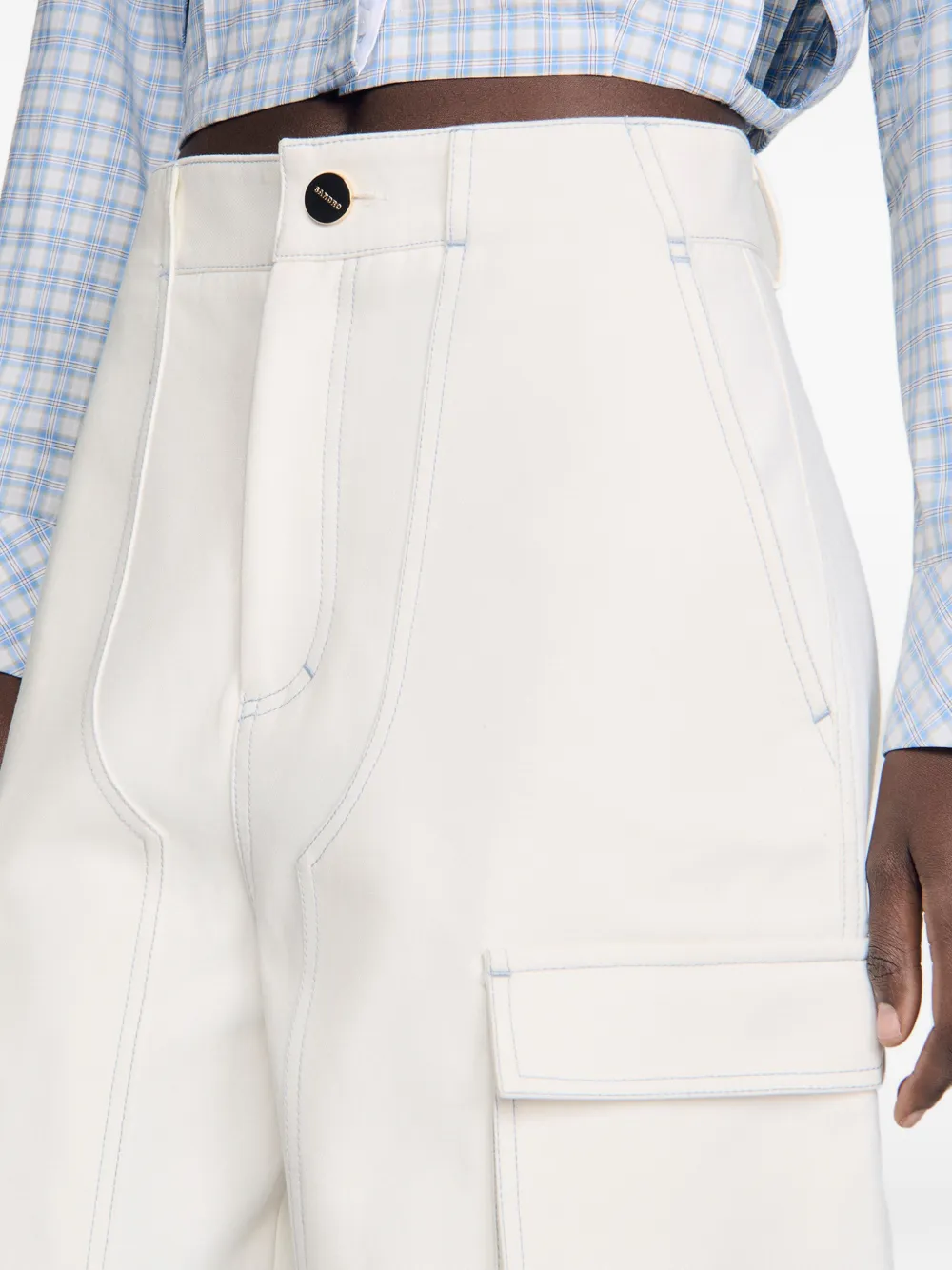 SANDRO Cargo shorts Wit