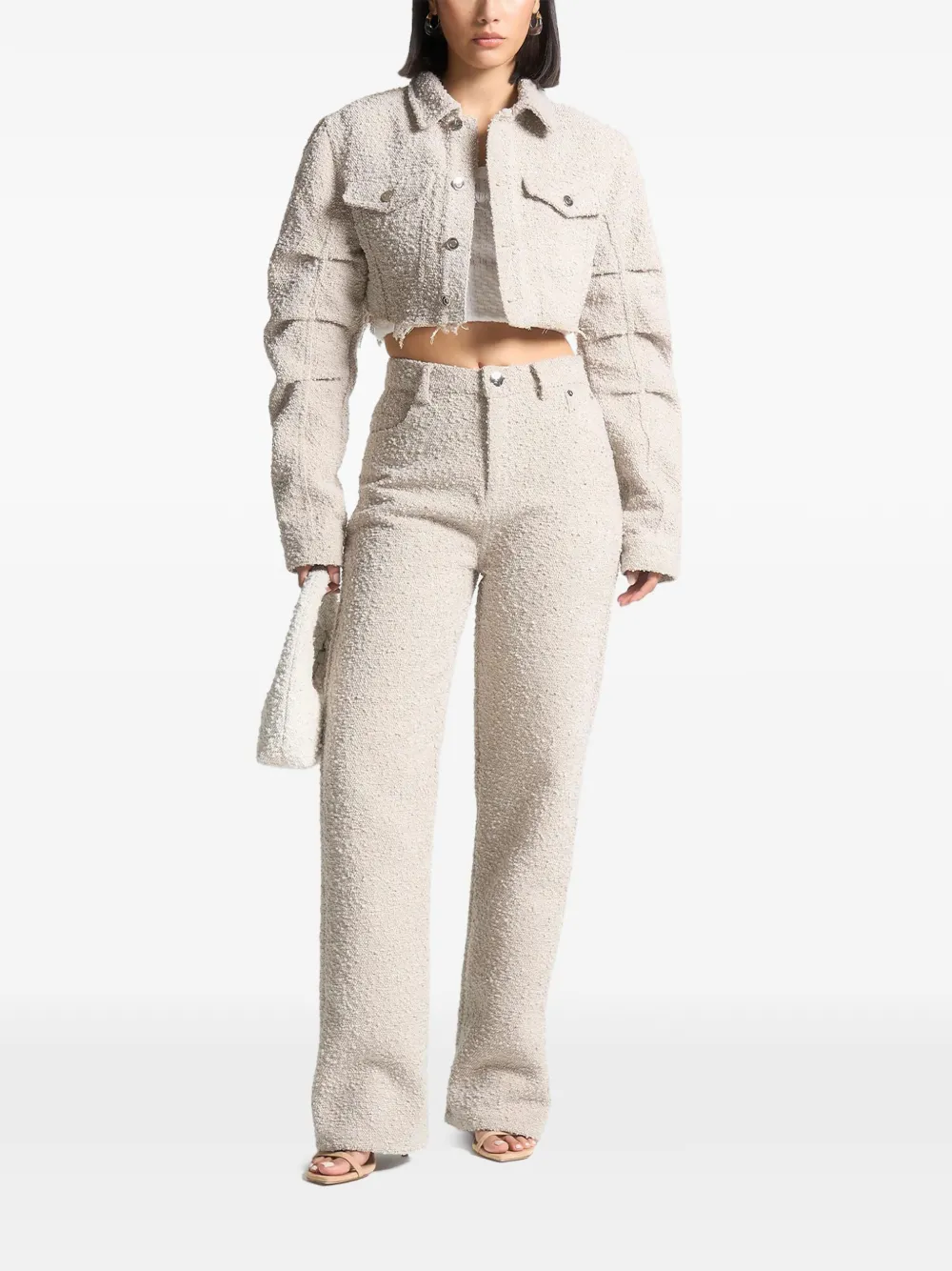 Manière De Voir Sara bouclé jeans - Beige