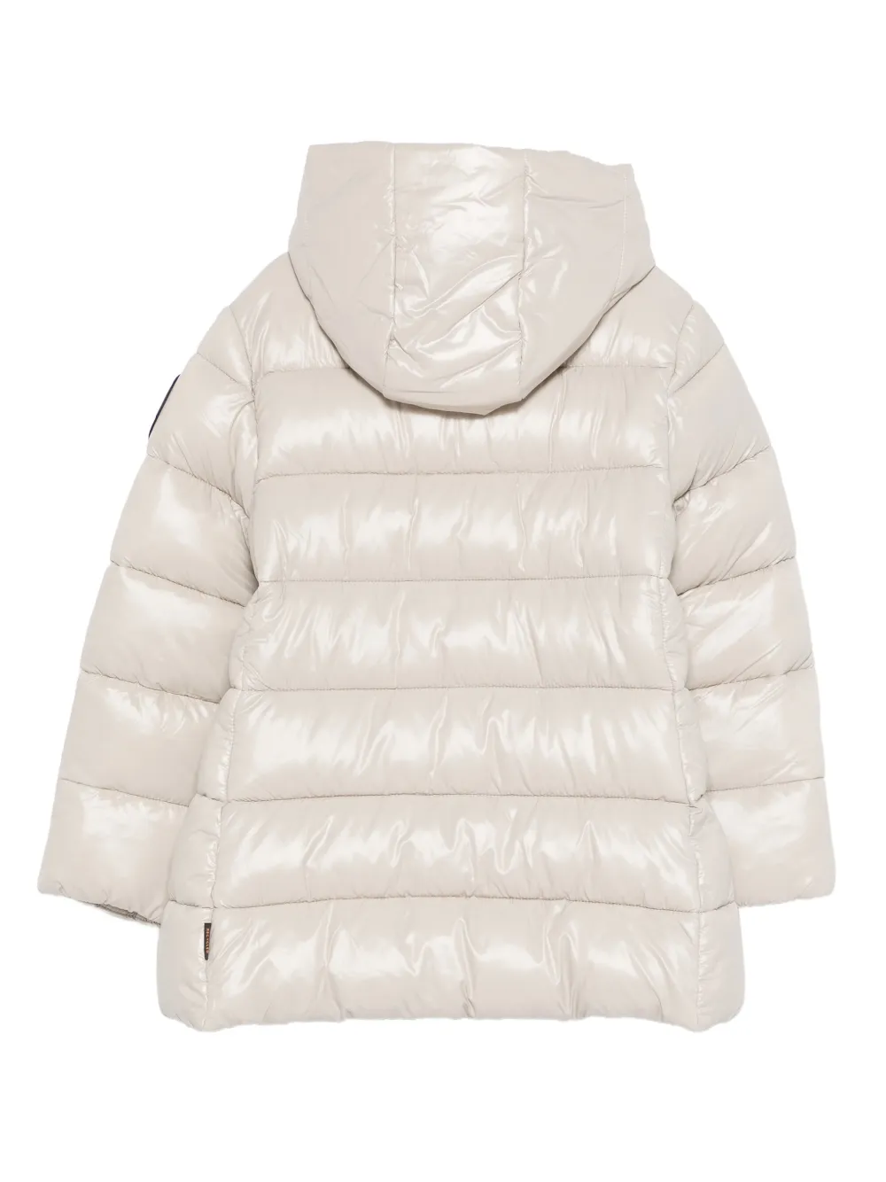 Save The Duck Kids hooded logo-patch coat | Padded Coats | Image 2