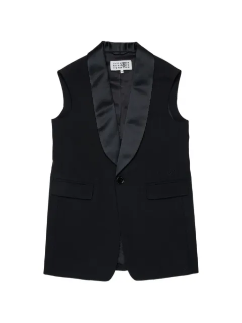 MM6 Maison Margiela Kids vest med sjalrevers