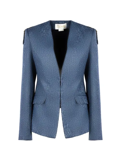 Genny herringbone decorative blazer