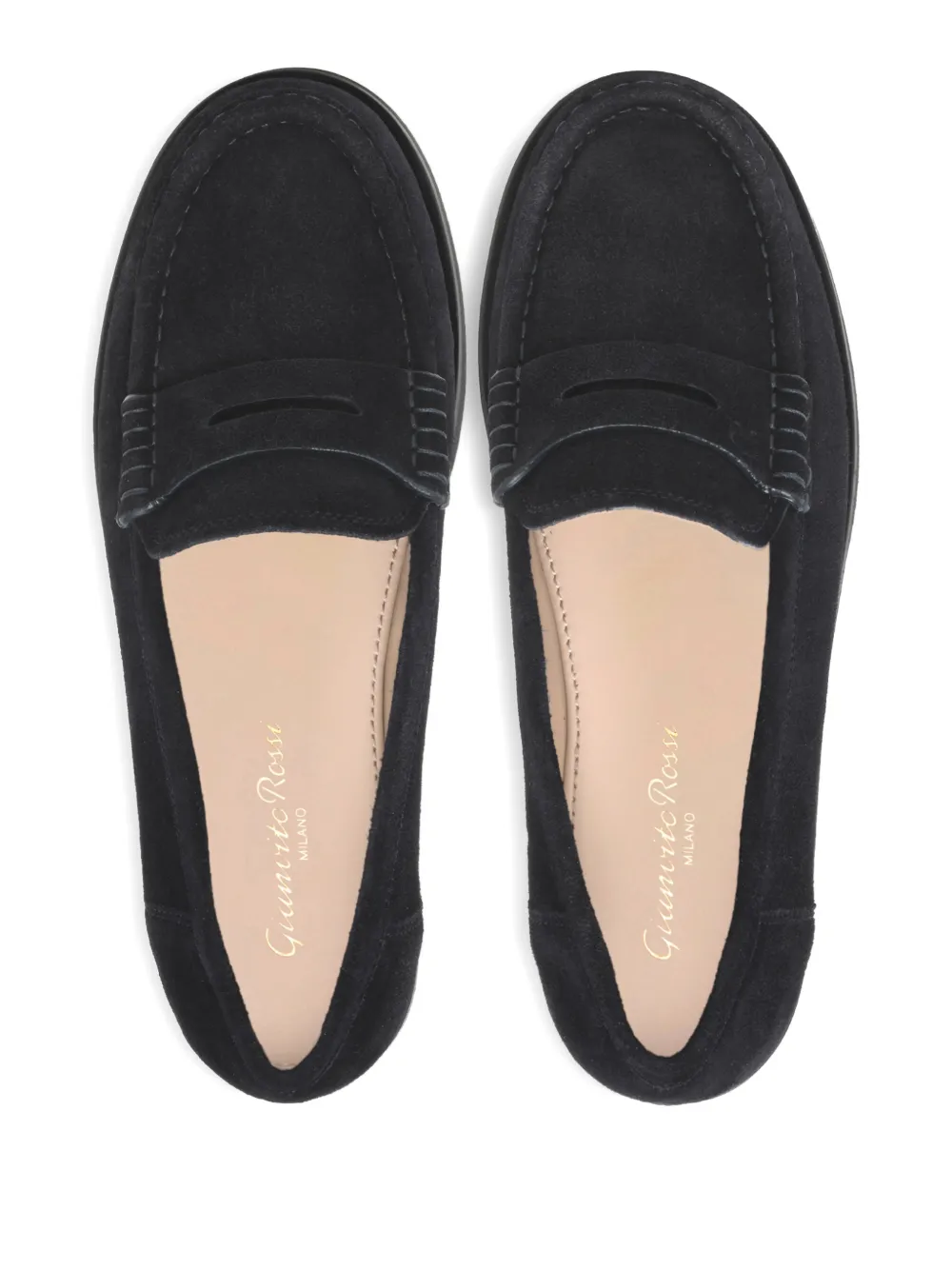 Gianvito Rossi Vernon suède loafers Blauw