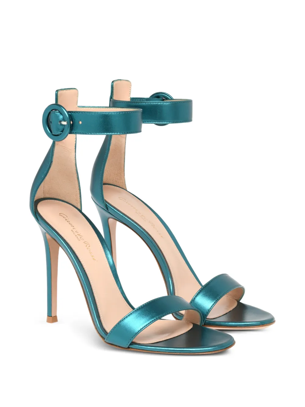 Gianvito Rossi Sandalen met enkelbandje en gespdetail Blauw