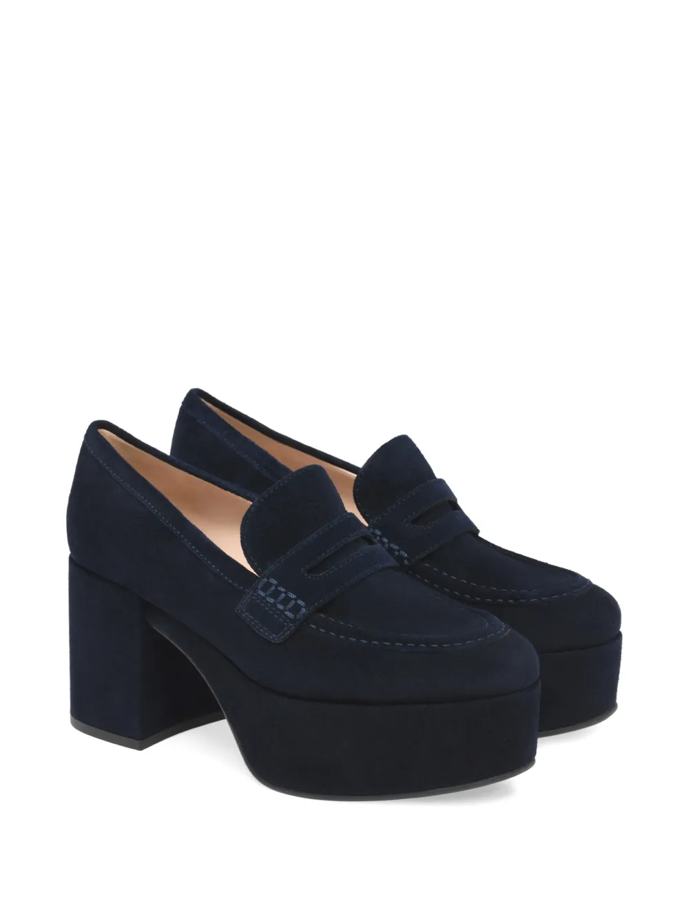 Gianvito Rossi Jenna platform loafers - Blauw