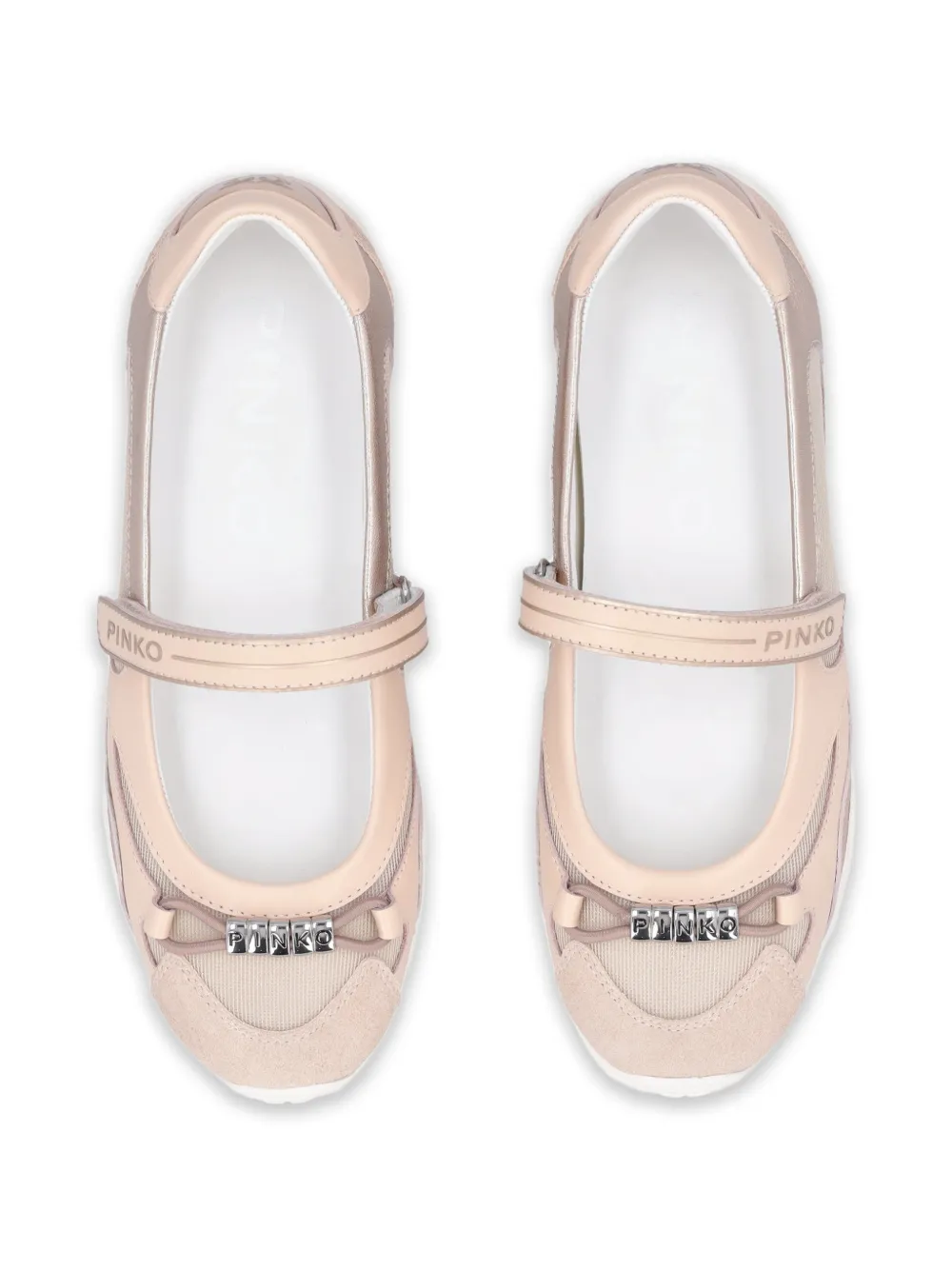 PINKO Sneakers met klittenband en logodetail Roze