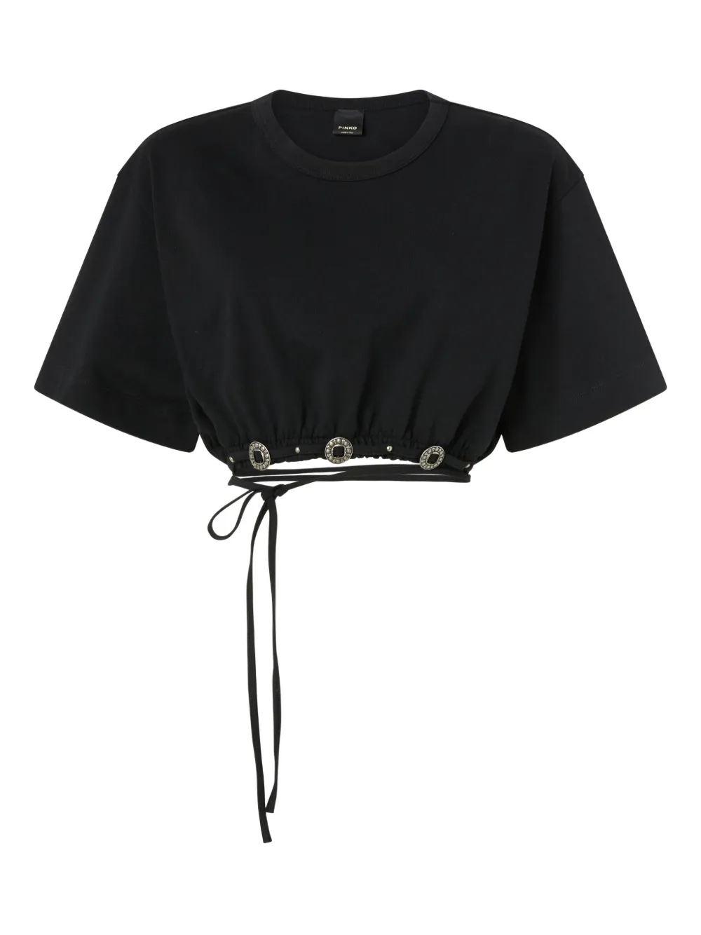 PINKO T-shirt crop - Nero
