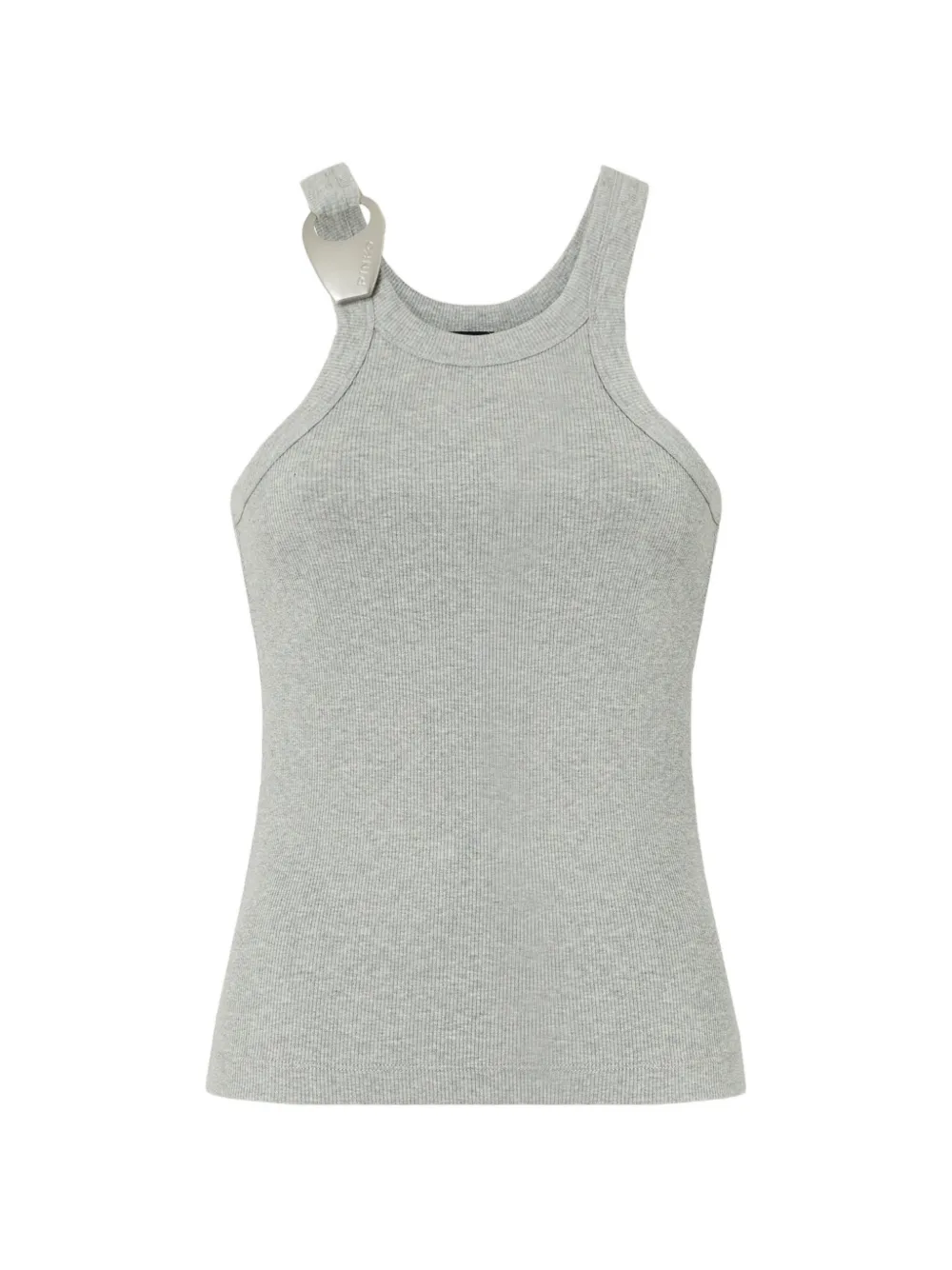 PINKO ring-detail tank top - Grigio
