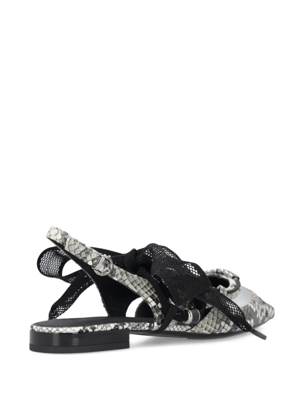 PINKO Platte pumps met slangen-effect Grijs