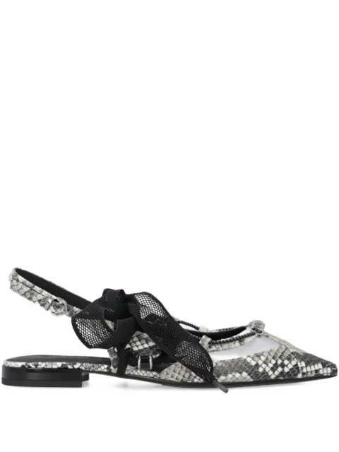 PINKO zapatillas con efecto de piel de serpiente