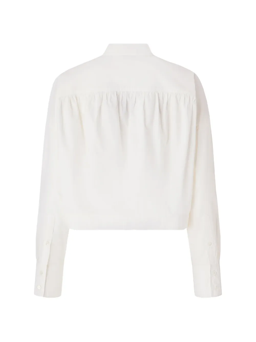 PINKO Back Curls cropped shirt Wit