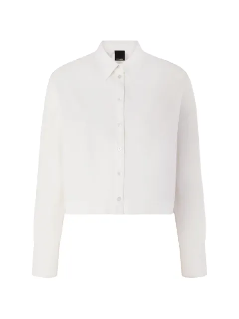 PINKO back curls cropped shirt