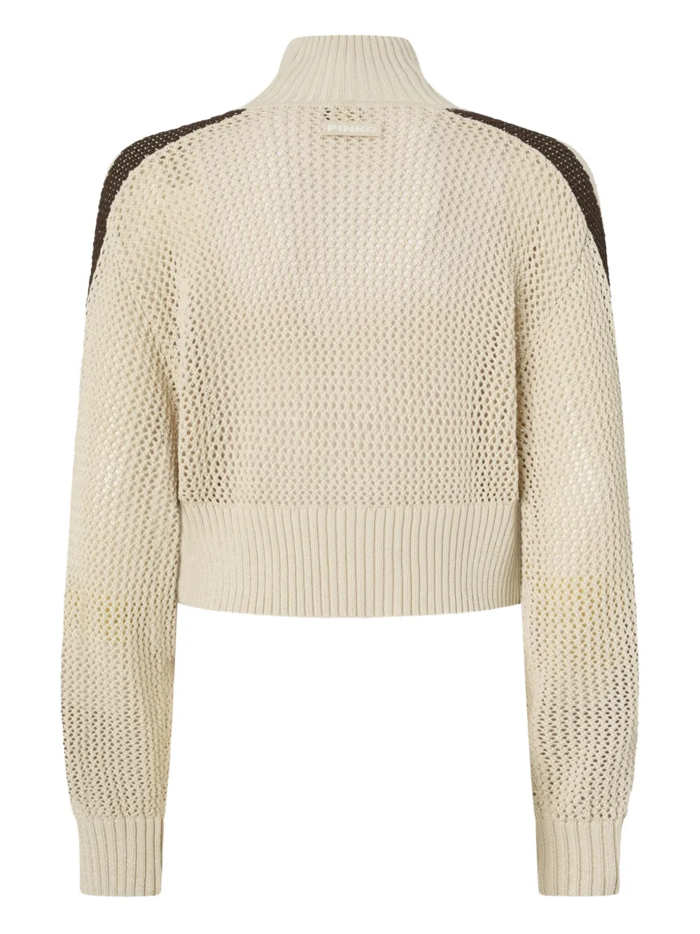  Pinko Stripe Zip Cardigan - Neutrals 