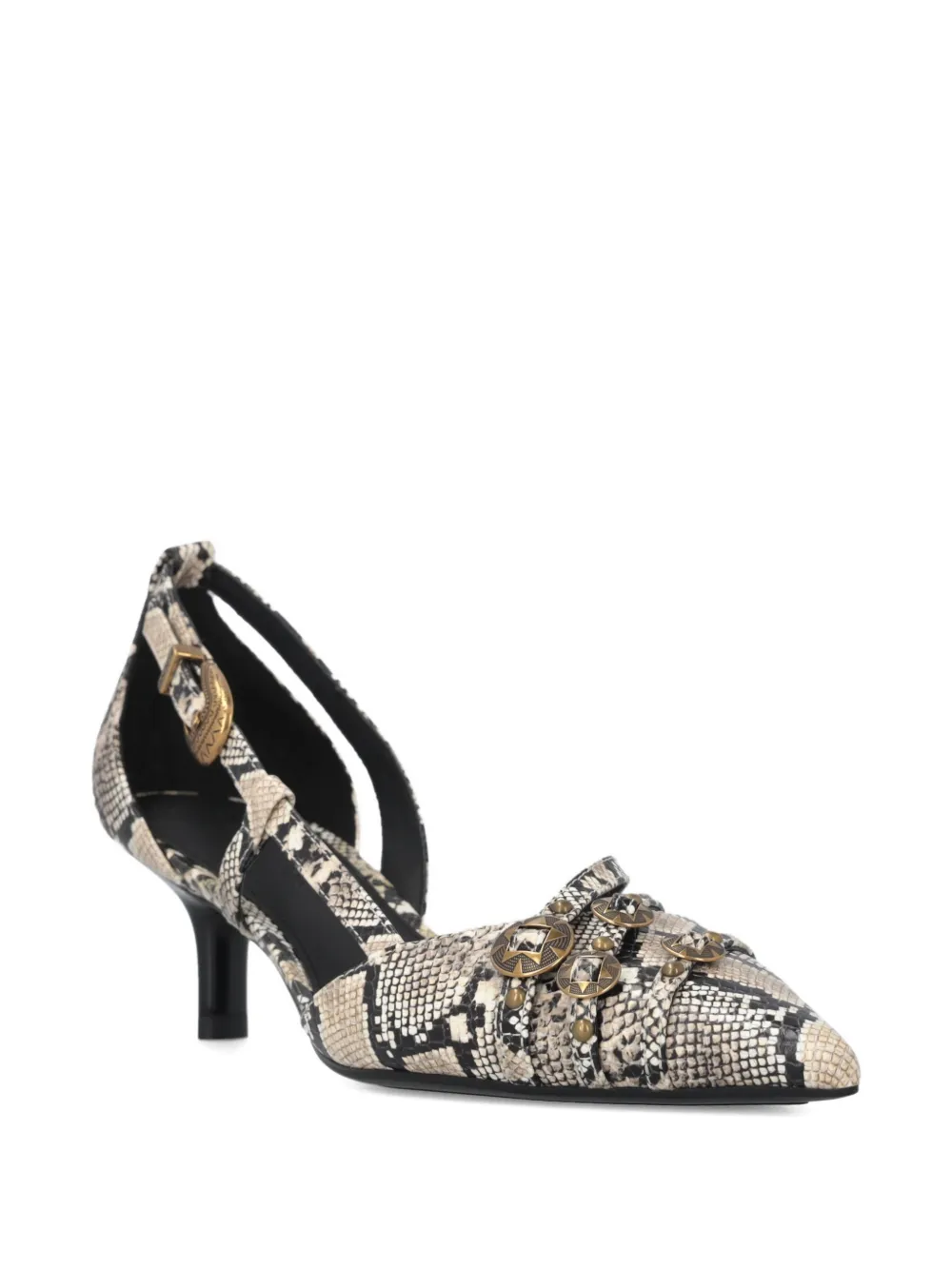 PINKO Pumps met slangenleer-effect Beige