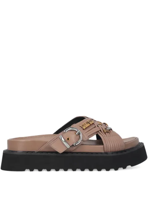 PINKO buckled leather sandals