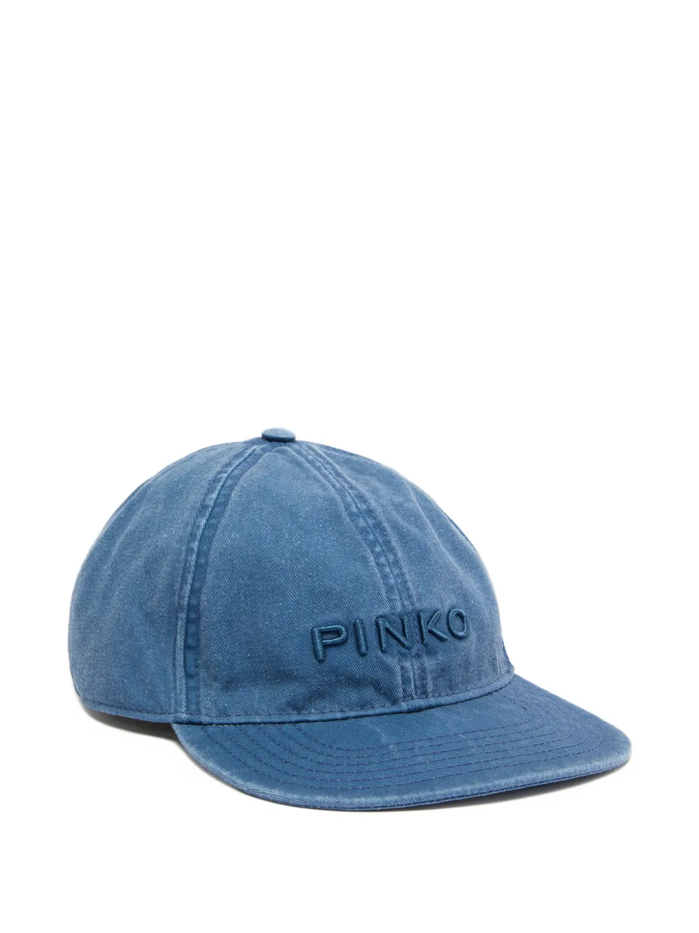 PINKO Embroidered cotton hat - Blu