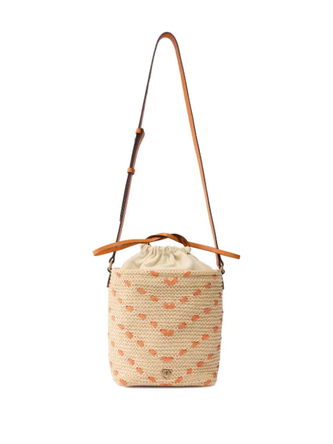 PINKO bolsa bucket entretejida