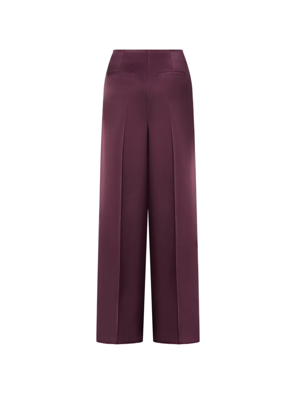 PINKO Satijnen broek met wijde pijpen Rood