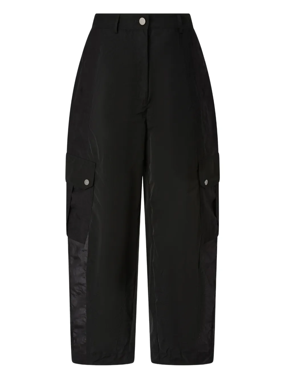 PINKO cargo-pocket cropped trousers - Nero