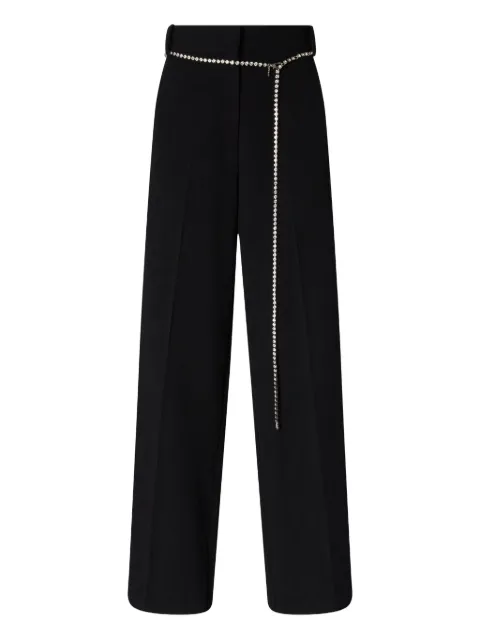 PINKO beaded-belt trousers