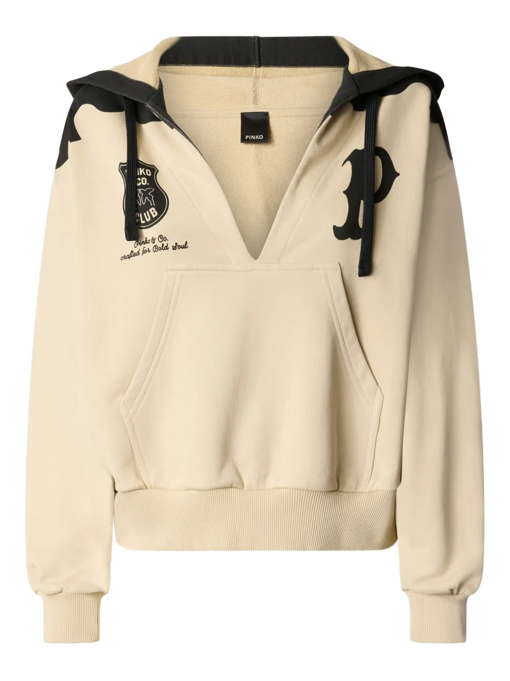 PINKO Felpa con scollo a V - Toni neutri