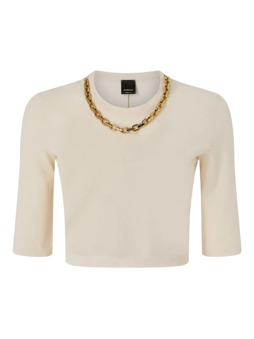 PINKO T-shirt crop - Toni neutri
