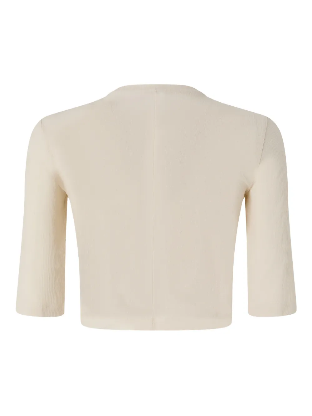 PINKO Cropped T-shirt met kettinghals Beige