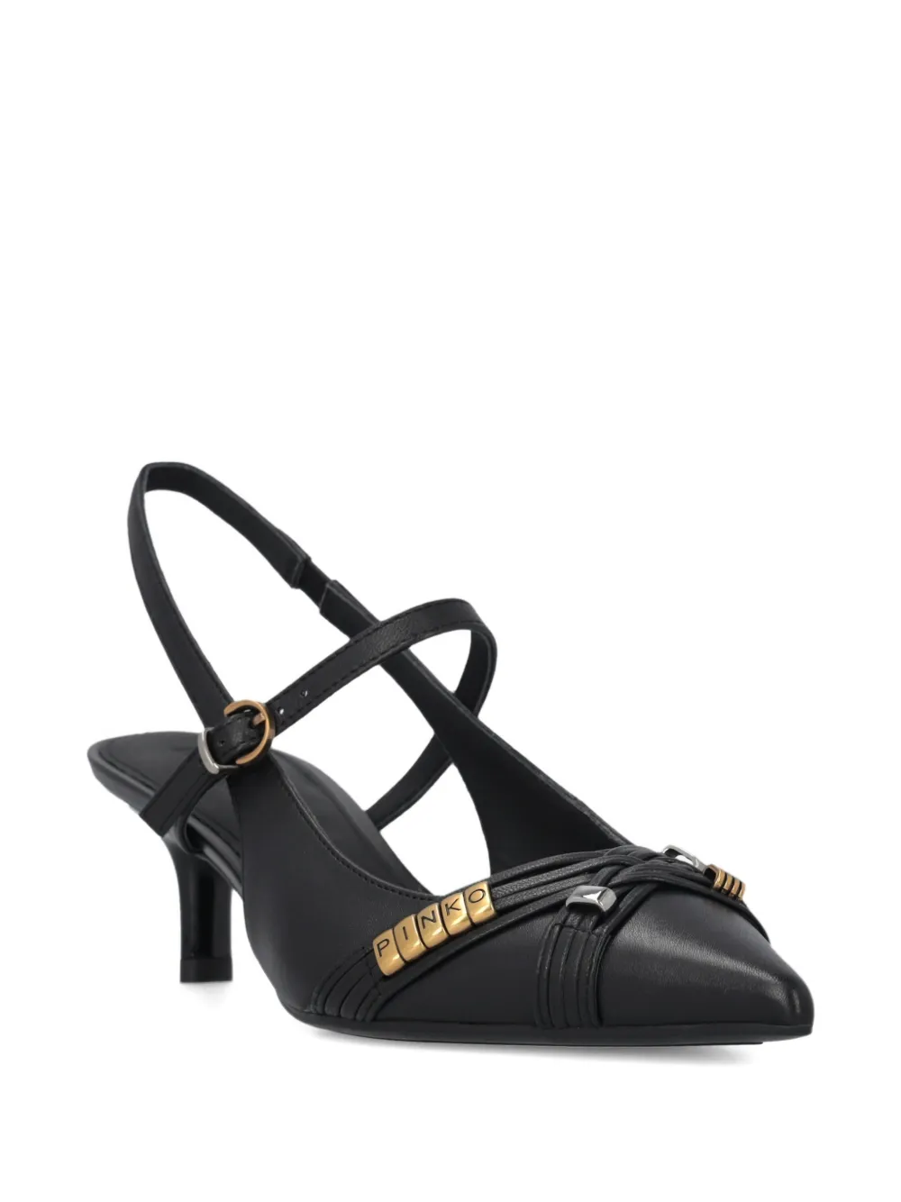PINKO Slingback pumps met gekruist detail Zwart