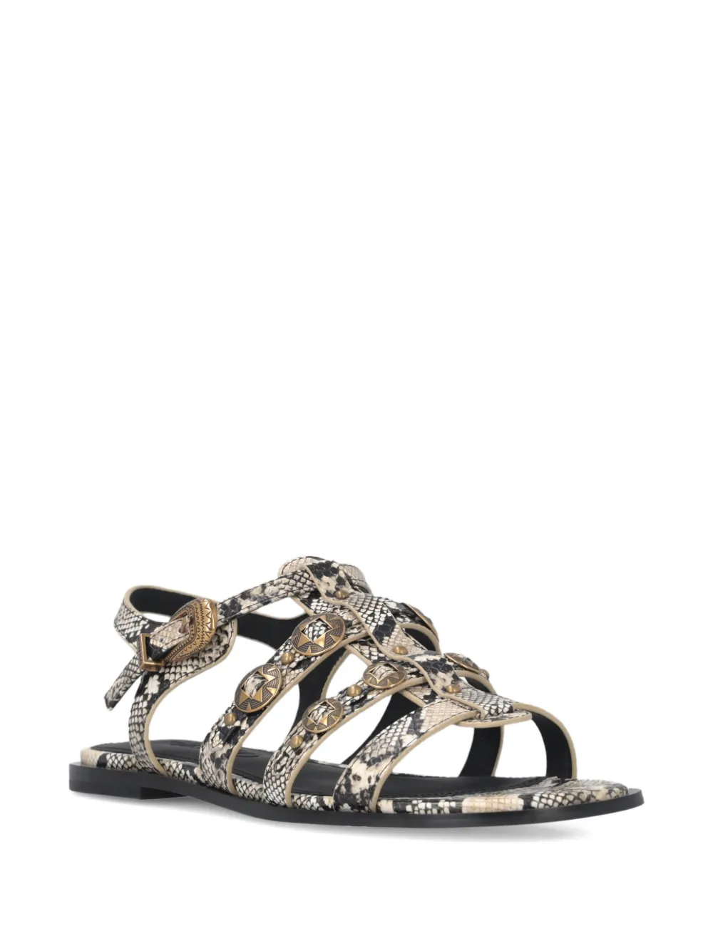 PINKO Sandalen met slangenleer-effect Beige