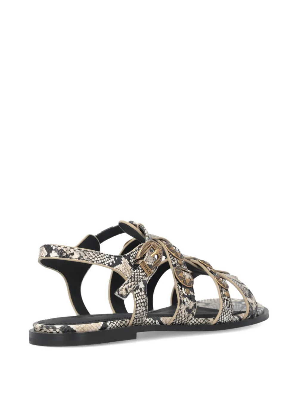 PINKO Sandalen met slangenleer-effect Beige