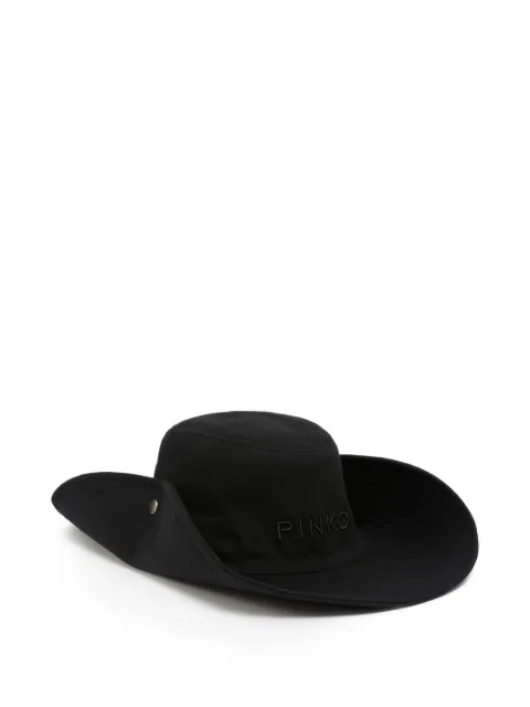 PINKO button-detail fedora hat