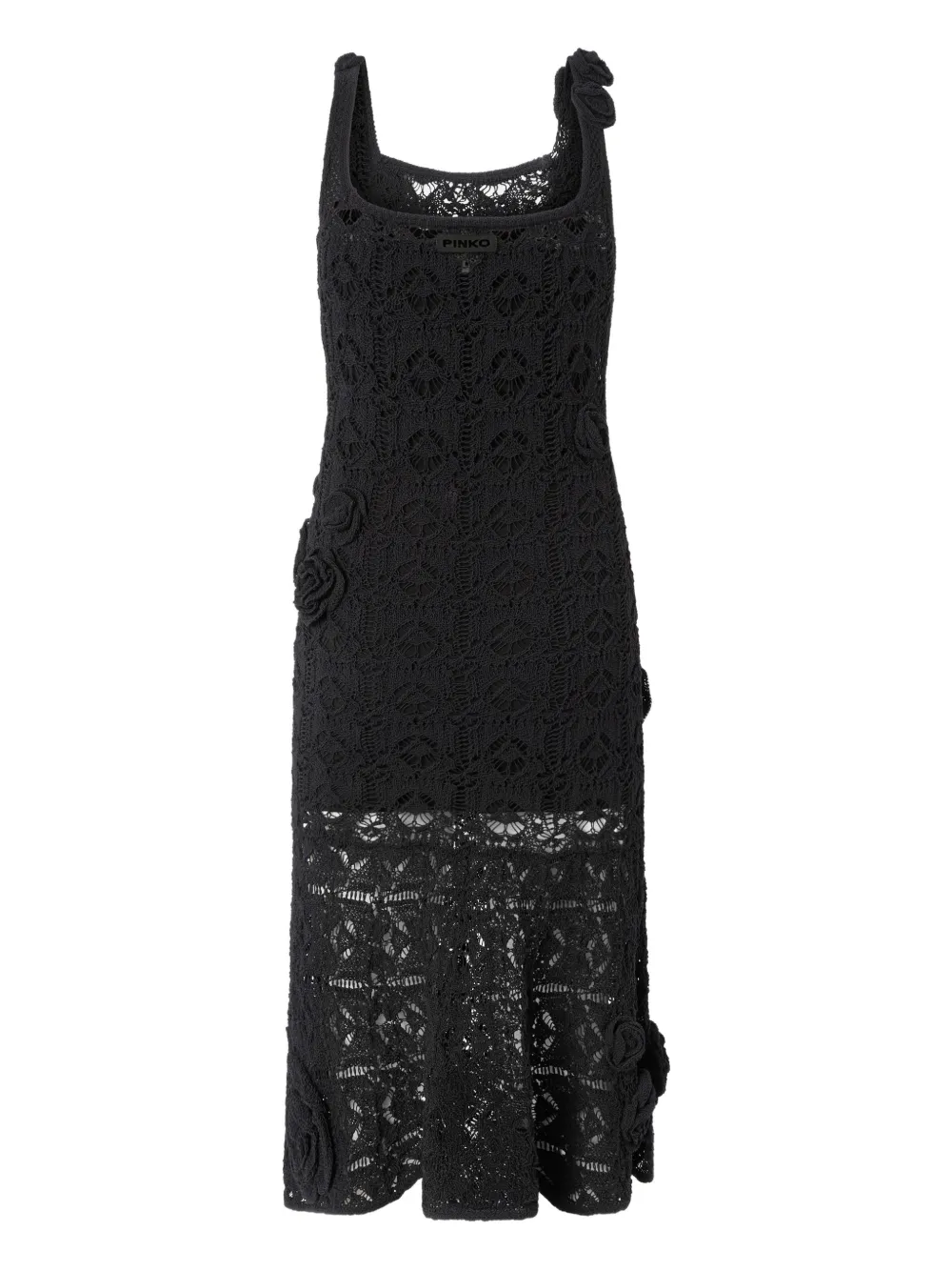 PINKO Jurk met bloemenpatch Zwart