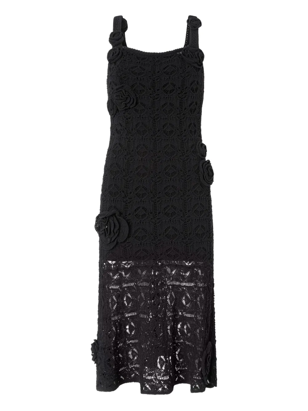 PINKO Abito con applicazione a fiori - Nero