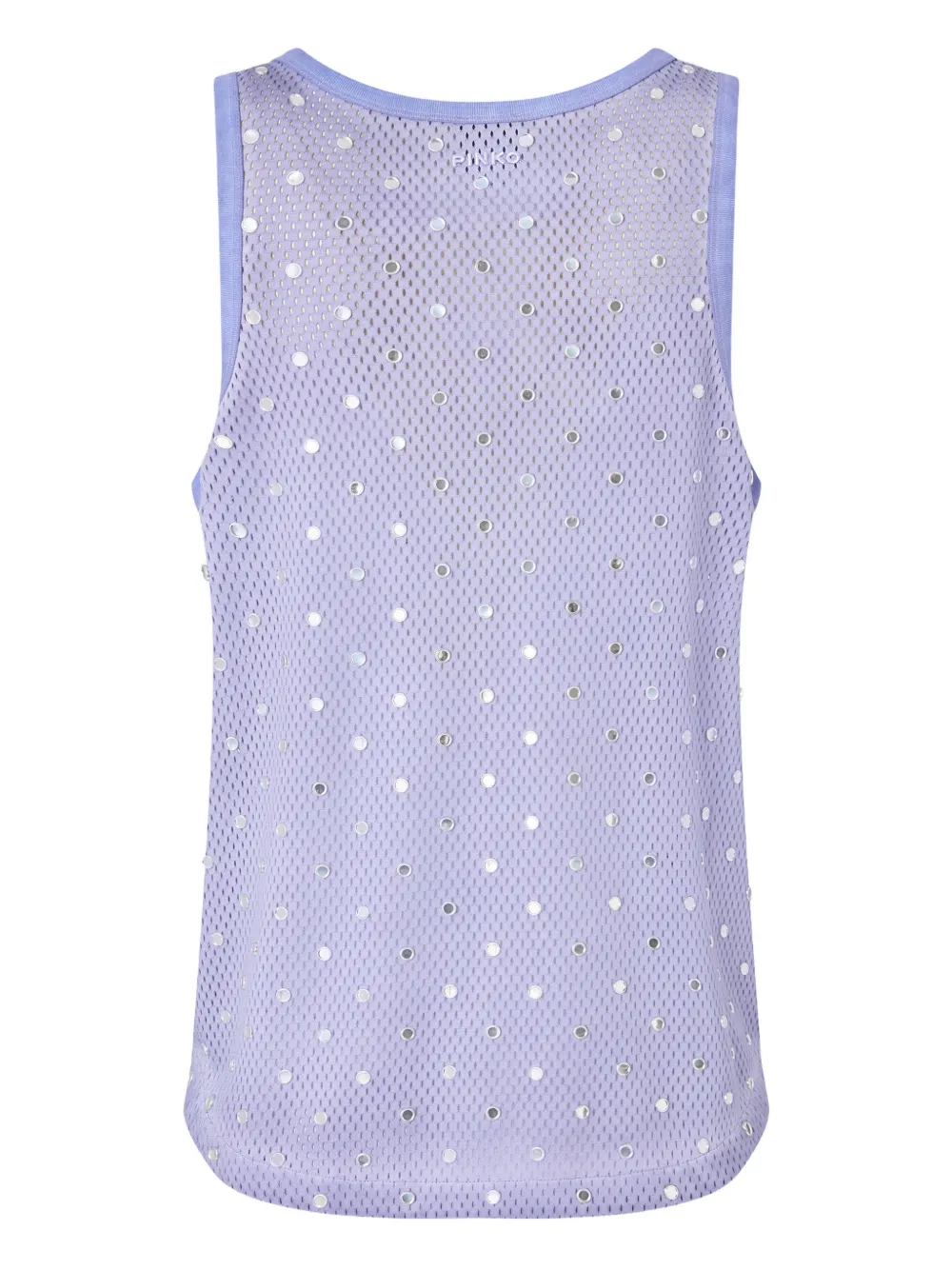 PINKO Mesh spencer met spiegeldetail Paars