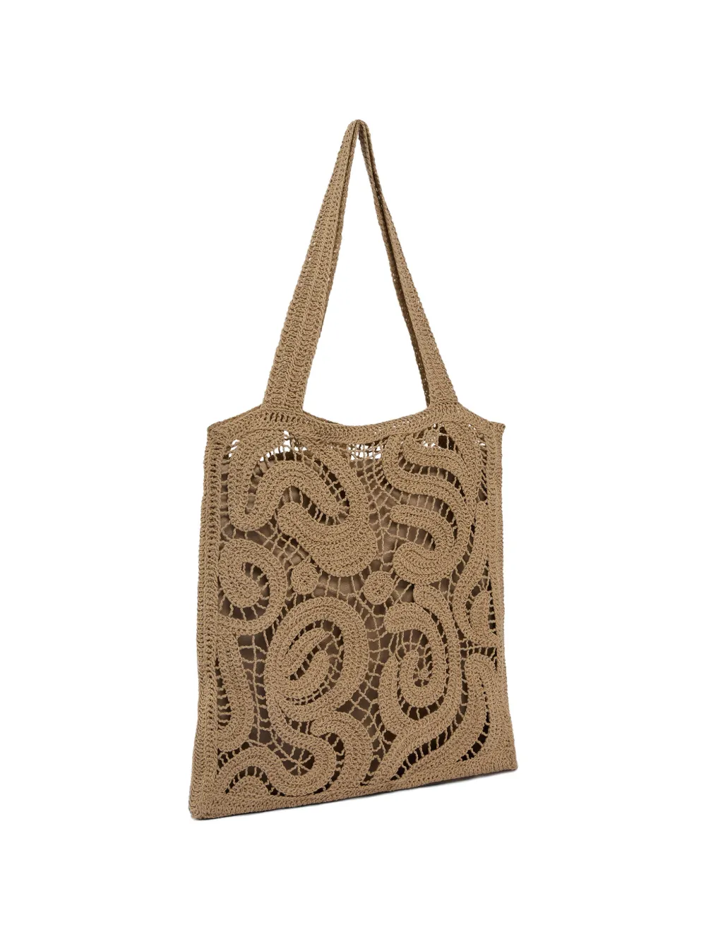 PINKO Medium gehaakte shopper Beige