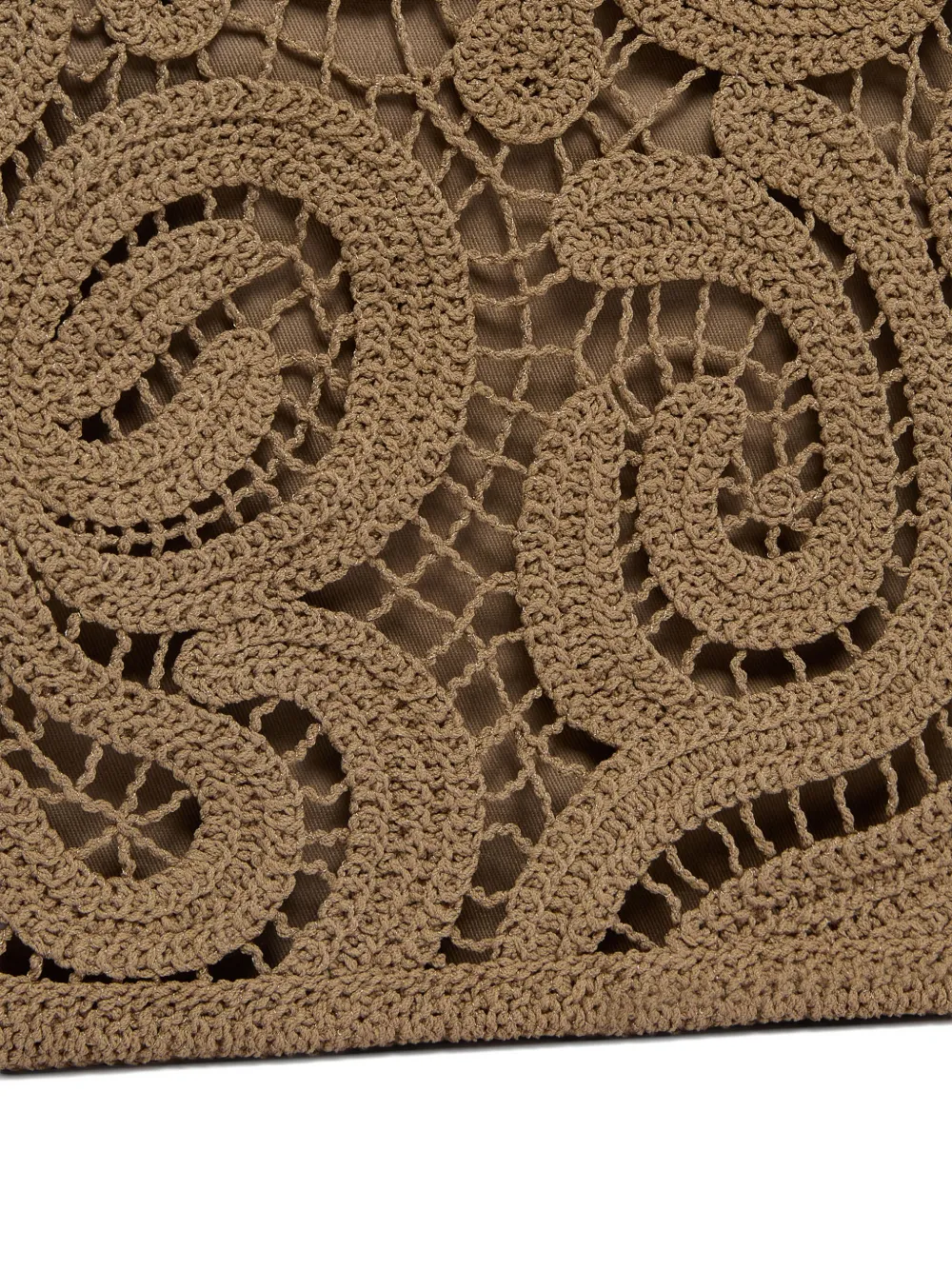 PINKO Medium gehaakte shopper Beige