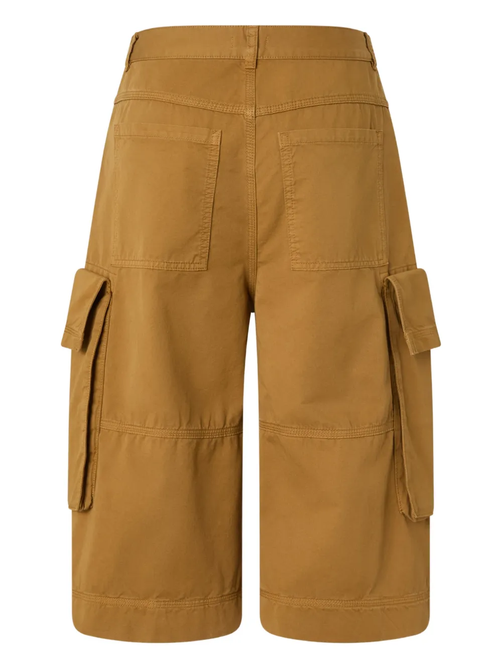 PINKO Cargo bermuda shorts met ringlets Beige