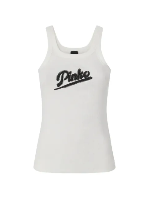 PINKO camiseta con logo bordado